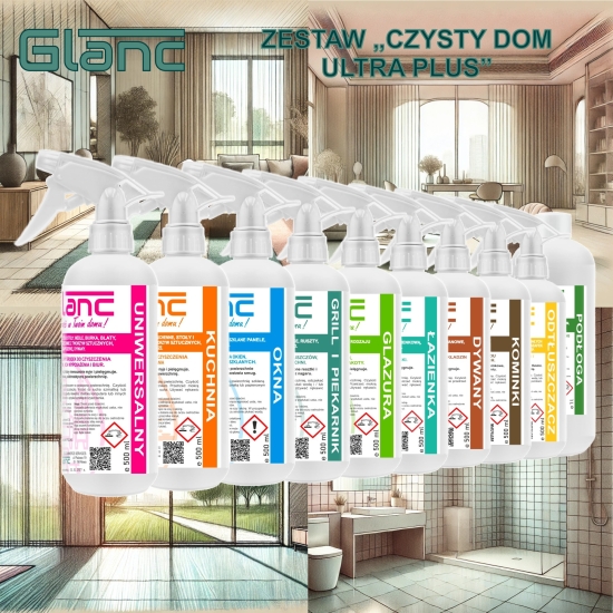 Zestaw Glanc Czysty Dom Ultra Plus - 10 produktów